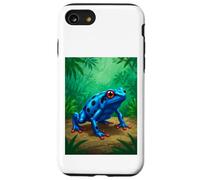 Poison Dart Frog deadly toxin tropical rainforest blue comic Case for iPhone SE (2020) / 7/8