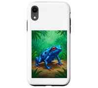 Poison Dart Frog deadly toxin tropical rainforest blue comic Case for iPhone XR