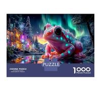 Poison Dart Frog Decorative 1000 Piece Jigsaw Puzzle, Amphibian Educational Challenge Game for The Whole for Women Gifts for Men 70x50cm/1000pcs