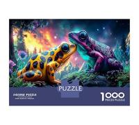 Poison Dart Frog Decorative 1000 Piece Jigsaw Puzzle, Amphibian Puzzle Game for Couples And Kids Age 12 Years + 70x50cm/1000pcs