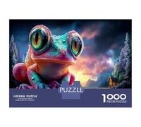 Poison Dart Frog Decorative 1000 Piece Jigsaw Puzzle, Amphibian Puzzle Game for Couples And Kids Age 12 Years + 70x50cm/1000pcs