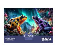 Poison Dart Frog Decorative 1000 Pieces Jigsaw Puzzle, Amphibian Educational Challenge Game for Adults Age 14+ 70x50cm/1000pcs