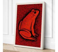 Poison Dart Frog Graphic Canvas Wall Art Print 30x20 Inch | Ready to Hang, Gallery Wrapped, Fade-Resistant Inks, Securely Packaged, UK Made