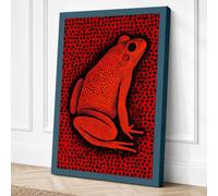 Poison Dart Frog Graphic Canvas Wall Art Print 30x20 Inch | Ready to Hang, Gallery Wrapped, Fade-Resistant Inks, Securely Packaged, UK Made