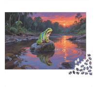 Poison Dart Frog Jigsaw 1000 Piece Dusk Decoration Puzzle for Adults And Kids Gift High Difficulty Game Educational Games Gifts 1000pcs (75x50cm)