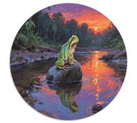 Poison Dart Frog Jigsaw Puzzles Puzzle for Adults Kids. 1000 Piece Whimsical Challenge Toy Educational Game Home Decoration for Educational Games Gifts 1000pcs (67.5x67.5cm)