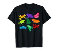 Poison Dart Frogs Amphibians Exotic Animal Colored Frogs T-Shirt