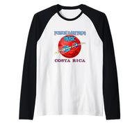 Poison Dart Frogs Cartoon Retro Frog Costa Rica Rocket Raglan Baseball Tee