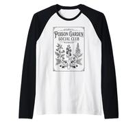 Poison Garden Social Club Gothic Botanical Raglan Baseball Tee