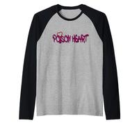 Poison Heart Graffiti Red Love Urban Art Design Raglan Baseball Tee