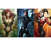 Poison Ivy Catwoman Harley Quinn Movie Poster Framed or Unframed Glossy Poster (A1 594 × 841 mm Unframed)