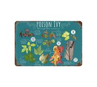 Poison Ivy Spring Metal Tin Sign Retro Poster Decor Coffee Wall Decor Metal Plate For Bathroom Coffee Shop Decor Bar Man Cave Garage Home Decor Plaque Tin Sign 8x5.5 Inch