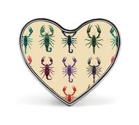 Poison Scorpion Brooch Pins Heart Badge Collar Lapel Pins Dress Backpack Accessories