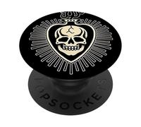 Poison Skull Blackwork Tattoo Flash PopSockets Adhesive PopGrip