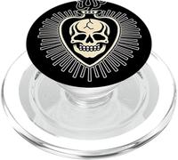Poison Skull Blackwork Tattoo Flash PopSockets PopGrip for MagSafe