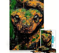 Poison Toxic Snake Jigsaw Puzzles 1000 Piece for Adults Think Smart Toy Together Fun Accurate Cut Art Display (50x75cm)