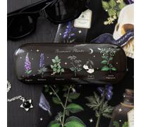 Poisonous Plants Glasses Case - Gothic Skull & Botanical Design