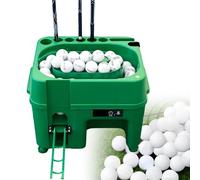 PoiToe 6-Hole Club Rack Automatic Golf Ball Dispenser, Mobile Phone Video Recorder, Essential for Practice and Analysis, Large Capacity, With Track Bracket