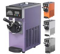 PoiToe High-Capacity Soft Serve Ice Cream Maker Produces 80-100 Cones Per Hour with Consistent 80g Portions Great for High-Demand Retail Environments 220V-Purple