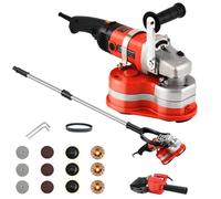 PoiToe Multi-functional Three-Head Concrete Grinding and Polishing Machine with 3000w Powerful Motor, Auxiliary Handle and Safety Lock, Providing a Four-in-One Floor Renovation Solution D