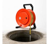 PoiToe Water Level Meter for Tank, 15mm Probe with Marked Steel Tape 200m