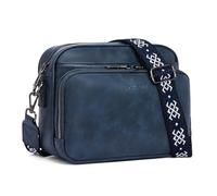 POIUGOYA Crossbody Purses for Women Trendy,Vegan Leather Medium Crossbody Bag,Women's Crossbody Travel Purse Built in Wallet, Z01-navy Blue