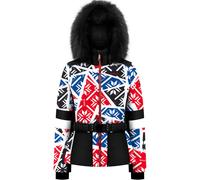 POIVRE BLANC Ski Jacket Print - Women - Black / Red / Blue - size S- model 2025 S