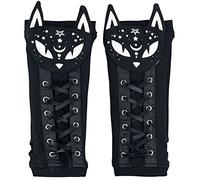 Poizen Industries Dark Kitty Armwarmer Women Arm Warmers Black, 95% Cotton, 5% Elastane,