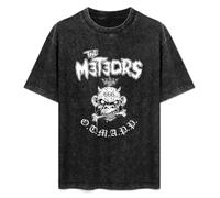 Poj The Meteors Otmapp Mad Sin Deted are Go Klingonz Vintage Washed Tee Unisex Short Sleeve Size L Black