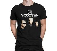 Pojddyy Scooter Poster Techno Hard Trance German Band Men Printed Tshirt XL Black