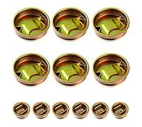 Pojedehy 12 Pack Steel Bung Plug Drum Bung 6cm and 3cm Bung Hole Cap 55 Gallon Drum Caps As Shown Metal Metal Bung Caps with Plated Coated