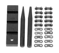 Pojedehy 3PCS Pocket Chainsaw Breaker Chain Saw Repairing Mending Tool Set Replacement Spare Parts Accessories with 10 Sets 0.325in Chainsaw Chain Joiner Link Repair