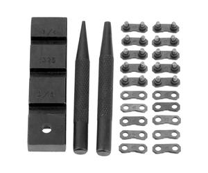 Pojedehy 3PCS Pocket Chainsaw Breaker Chain Saw Repairing Mending Tool Set Replacement Spare Parts Accessories with 10 Sets 0.325in Chainsaw Chain Joiner Link Repair
