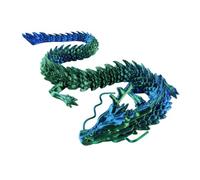 Pojedehy 60cm Chinese Dragon Ornaments 3D Printed Articulated Dragon for Fish Tank Landscaping,E
