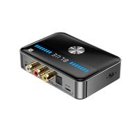 Pojedehy Bluetooth 5.3 Receiver Transmitter 3.5mm Aux Coaxial Optical Digital to Analog Audio Adapter Black Plastic HiFi NFC Converter