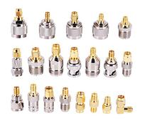 Pojedehy SMA to SMA BNC N F UHF Type Connectors Kits Adapter 20 Type,SMA Female to F Male,SMA Female to F Female