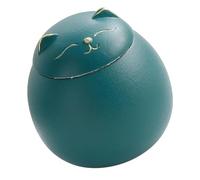 Pojedehy Tea Storage Jar Cat Shape Storage Jars Porcelain Jar for Tea Spices Pot Coffee Nuts Storage A 1 PCS