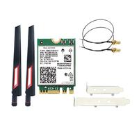 Pojedehy Wi-Fi 6E AX210 Wireless Card 2400Mbps Bluetooth 5.2 Desktop Kit 802.11Ax 2.4G/5Ghz/6Ghz AX210NGW,with 10DBi Antenna