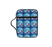 pojknbv Abstract Science Chemistry Illustration 3D Print Bible Storage Bag Scripture Holder Religious Church Accessory Travel Devotional