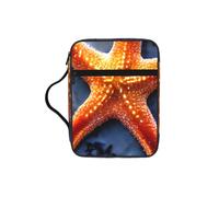 pojknbv Beach Starfish Print Bible Storage Bag Scripture Holder Religious Church Accessory Travel Devotional