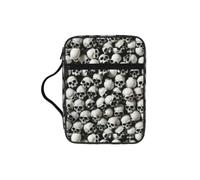 pojknbv Black Skull Print Bible Storage Bag Scripture Holder Religious Church Accessory Travel Devotional