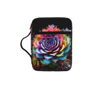 pojknbv Colorful Succulent Print Bible Storage Bag Scripture Holder Religious Church Accessory Travel Devotional