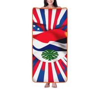 pojknbv Costa Rica Flag Print Comfortable Coral Velvet Bath Towel Home Bathroom Hotel Spa Beach Travel Holidays