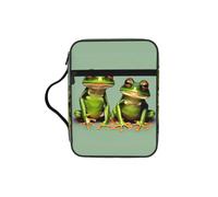 pojknbv Funny Green Frogs 1 Print Bible Storage Bag Scripture Holder Religious Church Accessory Travel Devotional