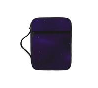 pojknbv Galaxy Starry Space Purple Starry Print Bible Storage Bag Scripture Holder Religious Church Accessory Travel Devotional