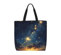 pojknbv Glow In The Dark Print Extra Large Organizer Bag Lightweight Reusable Shoulder Tote Shopping Travel Beach