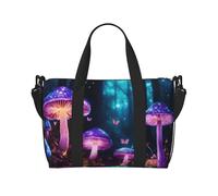 pojknbv Magic Mushroom Print Versatile Hand Travel Bag Business Weekend Tote Shoulder Handbag Daily Accessory