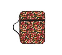 pojknbv Pizza Pattern Print Bible Storage Bag Scripture Holder Religious Church Accessory Travel Devotional