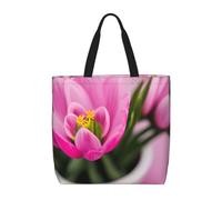 pojknbv Spring Is In The Air Print Extra Large Organizer Bag Lightweight Reusable Shoulder Tote Shopping Travel Beach