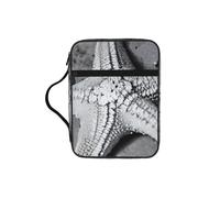 pojknbv Summer Starfish Seashell Print Bible Storage Bag Scripture Holder Religious Church Accessory Travel Devotional